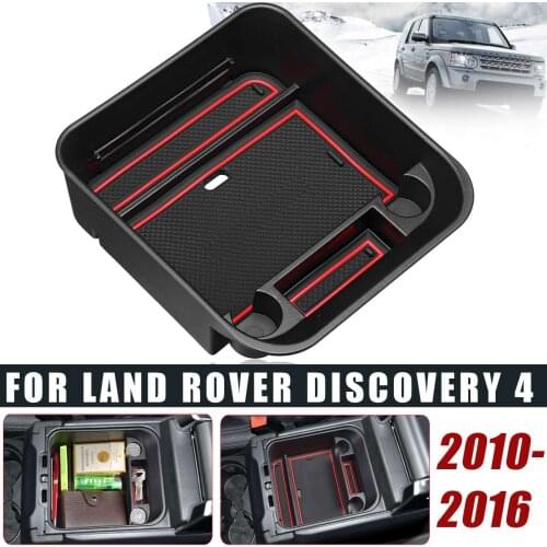 For Land Rover Discovery 4 Armrest Storage Central Console Tray Box Car Organizer 2010 20111 2012 2013 2014 2015 2016