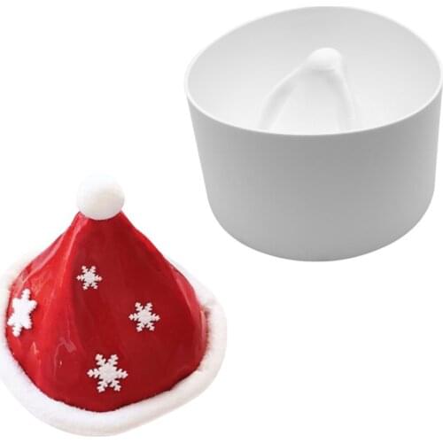 Christmas Hat Shape Silicone Mold Hat Shape Cake Mousse Mold Christmas Mousse Dessert Mould Cake Decorating Tools Cake Tools