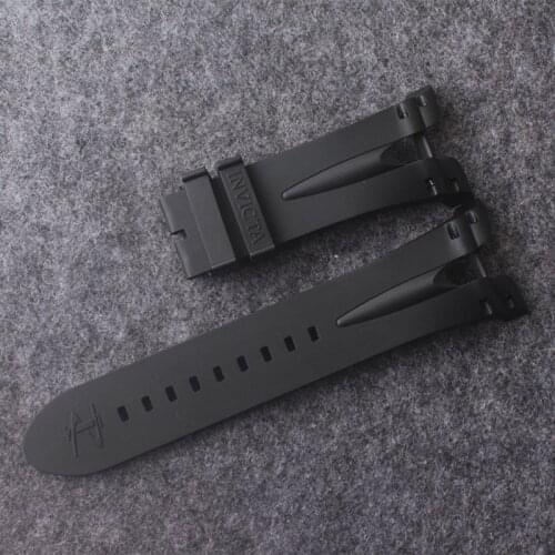 Russian Rubber silicone Wstband Accessories Black Substitute Replacement 36mm Watchband for INVICTA Bracelet Sport Watch Strap