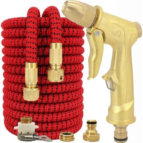 Hot Sale Gardening Hose Light And Wear-Resistant Telescopic Hose Magic Rubber High Pressure Car Wash Hose Spray Gun Watering