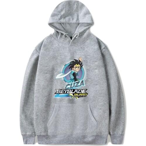 Comfortable Beyblade Burst Evolution Hoodies Leisure Men Women Beyblade Burst Evolution boys girls New gray Hooded pullover tops