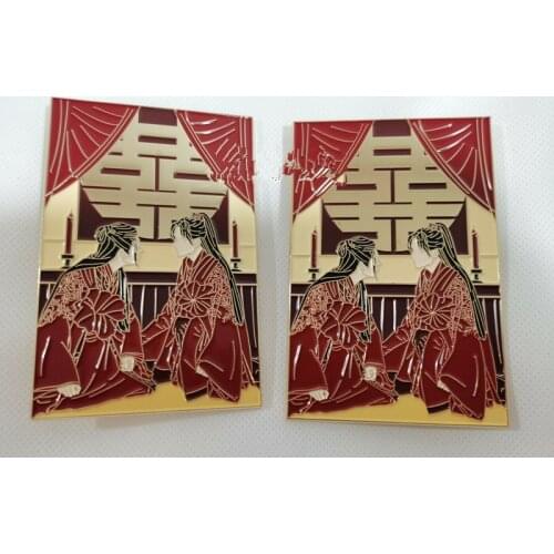 In stock WORD OF HONOR Shan He Ling Kexing Zhou Zishu Metal Badge Pin Wedding Sa