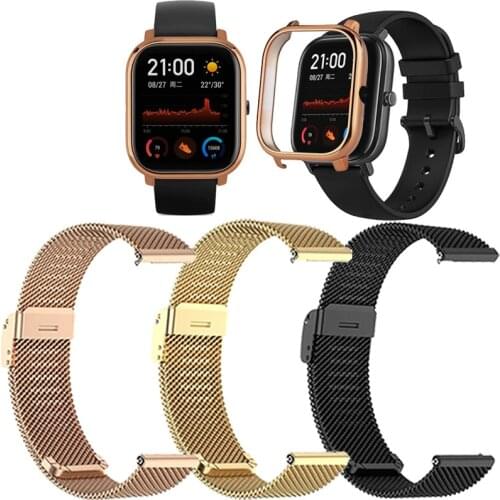 Watchband Protective Case For Colmi P8 Se/Pro Bracelet Screen Protector Film Smart Watch Protective Cases Milanese Metal Strap