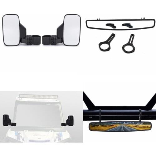 UTV Rear View Race Mirror with 2" Clamp for Can Am Commander Maverick 800 1000 for POLARIS RZR XP 900 Ranger for Yamaha Viking