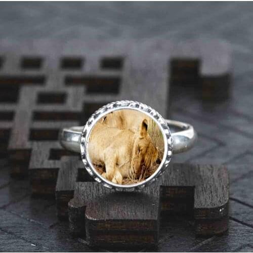 925 Sterling silver cougars Ring jewelry adjustable wedding dress for women girls ladies 1pcs/set 2020 hot vintage mini
