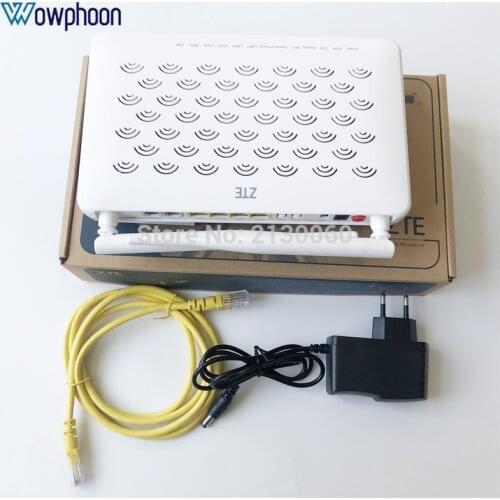 ZTE F660W 5.2 Version ZTE GPON ONU 4FE+2TEL+USB+WIFI External, English Firmware Fiber Optic Router