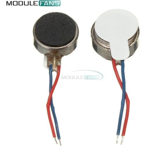 0834 Iron Coin Flat Vibrating Micro Motor DC 3V 8mm 70mA Max For Pager and Cell Phone Mobile 12000RPM Small Size DIY Kit