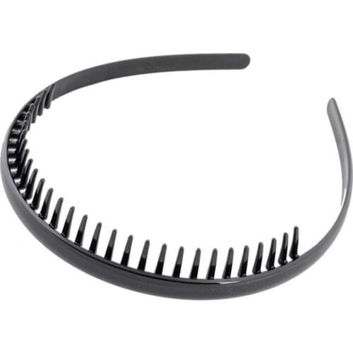 1 pc Fashion Mens Women Unisex Black Wavy Hair Head Hoop Band Sport Headband Hairband hair accessories