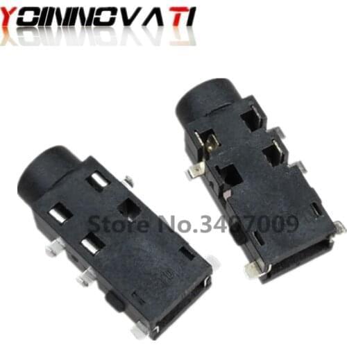 10PCS/LOT 3.5mm Headphone Socket PJ-381 Audio Socket SMD Headphone jack Audio Connector