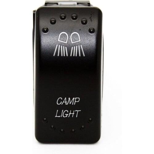 12-24V Car CAMP LIGHT 12V 20 Toggle Rocker Switch Blue LED Light 5Pin ON OFF