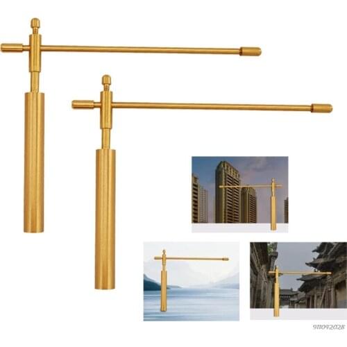 2 Pieces Brass Dowsing Rods, Divining Rod for Ghost Hunting Toos, Divining Water, Treasure, Buried Items ,etc A16 21 Wholesales