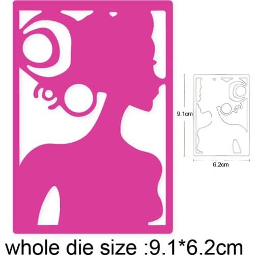 2020 Craft dies Woman Photo Frame Metal Cutting Dies for Diy Scrapbooking dies Embossing Die Cuts Paper Card Album Stencils dies