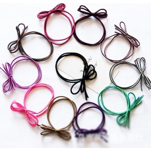 5pcs Simple Woven bownot hair ties for Women girls Headwear Elastic Hairbands ropes Scrunchies Hair Ties girl hair accessories