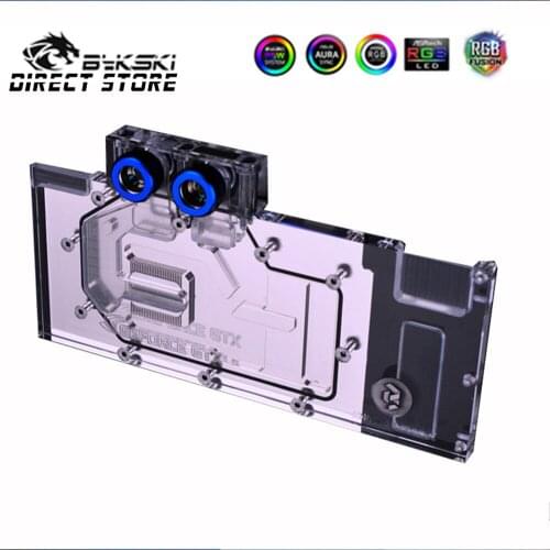 Bykski GPU Water Block Full Coverage For GTX1080 1080ti Titan XP/Titan X Foundation VGA Cooler Water Cooling A-RGB N-TITAN-PAS-X