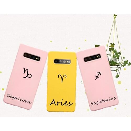 Zodiac Sign phone Case Cover for Samsung Galaxy s20 Ultra s8 s9 s10 plus A50 A10 A20 A30 A70 A60 A51 A71