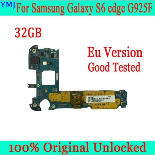 EU Version for Samsung Galaxy S6 edge G925F Motherboard with Full Chips,32gb Original unlocked for Samsung S6 G925i Mainboard