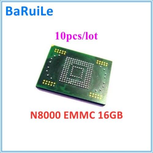 BaRuiLe 10pcs N8000 eMMC memory flash NAND with firmware for Samsung Galaxy Note 10.1 N8000 16GB