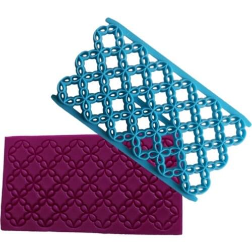 Flower Shape Fondant Cake Cookie Embosser Cutter Mold DIY Icing Embossing Biscuit Sugar Craft Cake Embosser Molds