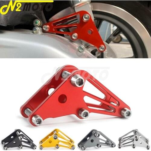 1 Set Motorcycle CNC Aluminum Red Passenger Rear Seat Body Lower Bracket Lowering Kits Protector For VESPA Sprint Primavera 150