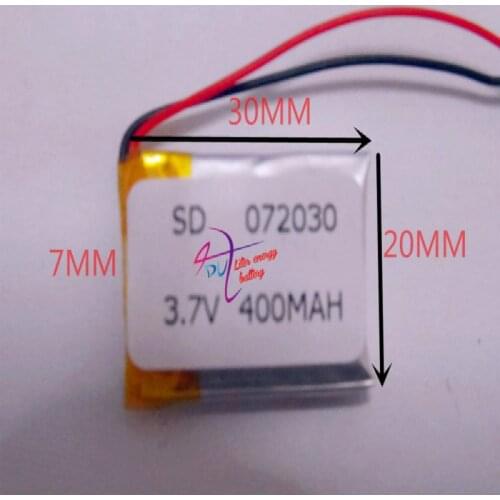 Best battery brand 3.7V tablet battery 072030 702030 MP3 MP4 MP5 Bluetooth voice recorder