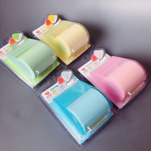 Cute stationery Memo Pads Belt adhesive tape holder sticky note Creative sticker notes Self Stick Notes Writing pads