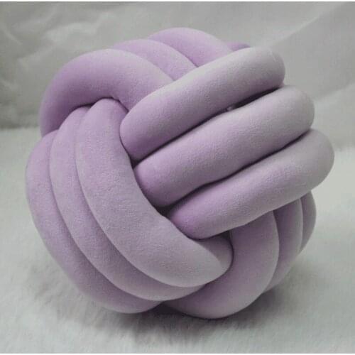 Soft Plush Knot Cushion Sofa Throw Pillow for Living Room Bed Bumpers Toddler Bedding Decoration