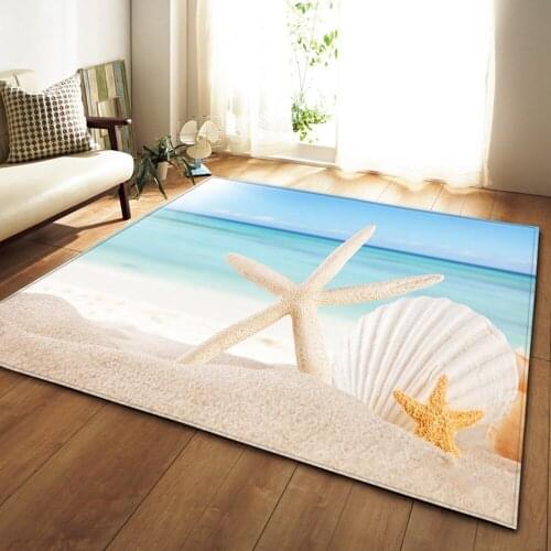 Beach shell floor mats living room bedroom sofa carpet corridor decoration large carpet modern home childrens bedside floor mat