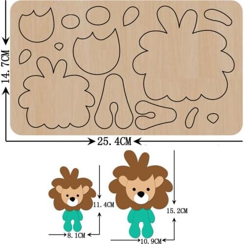 The lion king Animal Cutting dies 2021 new wood die cut &wooden dies Suitable for common die cutting machines on the market