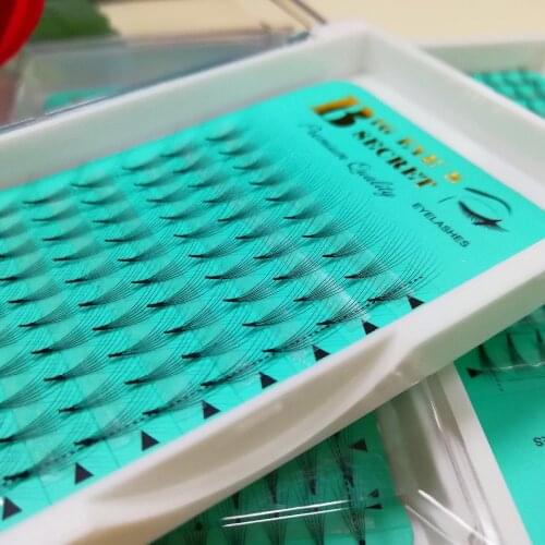 Luxury Silk 7D Lashes Premade Volume Fans Lashes Russia Volume Individual Eyelashes Extensions Custome Logo Free Shipping