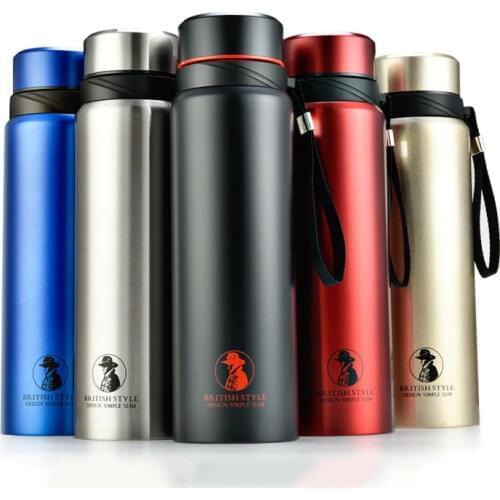 700/800/1000ml Business Vacuum Flask Stainless Steel Tumbler Portable Insulated Cup Thermos Bottle Coffee Travel Mug
