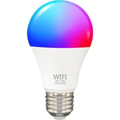 Smart LED Light Bulb RGB E27 Wifi Color Changing mable App Bluetooth Control