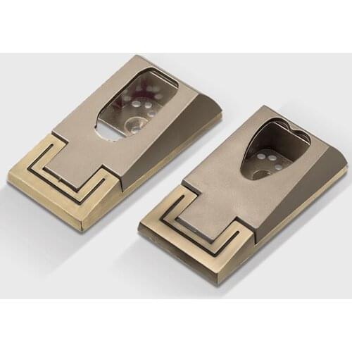 Pack of 50pcs ) Zinc Alloy Furniture Sliders Clothing Hang Bar Base Plastic Pipe Holder for 16MM Hang Sliders Bars