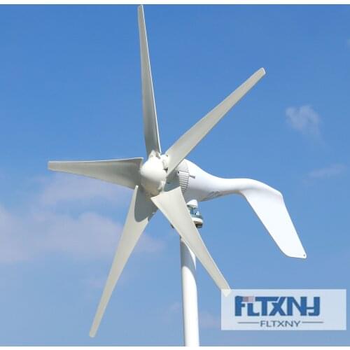 800W 24V Wind generator with 6 blades and free 48V MPPT controller small wind turbine for home use
