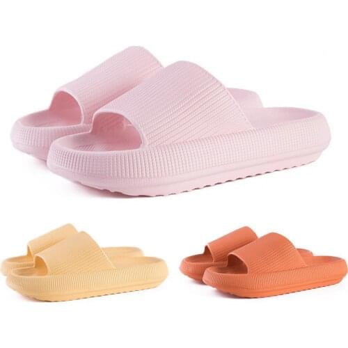 Slippers Waterproof Non-slip EVA Thick Bottom Shower Slippers for Home