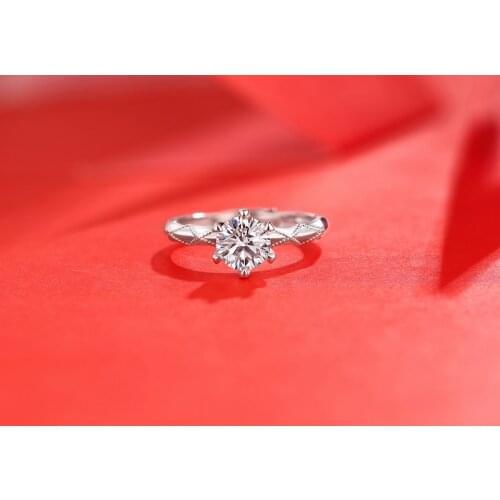 Yulaili White Color 0.5ct 1ct 2ct 3ct Classic Style Jewelry Ring Wedding Party Anniversary For Women