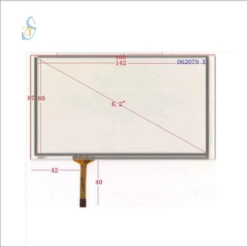 ZhiYuSun 062079 155mm*87.8mm Touchscreen for Car Navigation DVD 6.2 inches Digitizer Panel Universal This is compatible
