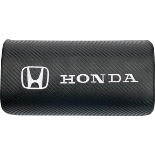 For Mugen Power Honda Civic Accord CRV Hrv Jazz Accessories car neck pillows both side pu leather single headrest 1pcs