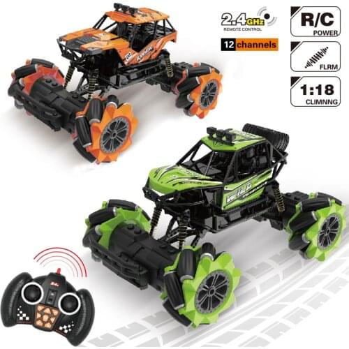 12 Channel Drift Remote control climbing Car Toy 4WD RC Car 1:16 2.4G Mecanum Wheel Horizontally Drift off orad