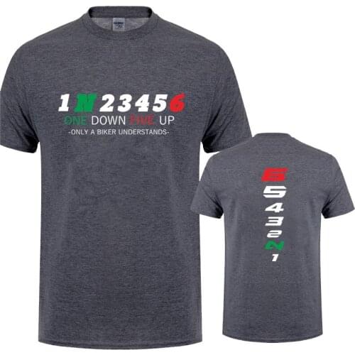 1N23456 Motorcycle Only A Biker Understands T Shirt Motorbike Tee Printed Race T-Shirt JL-153