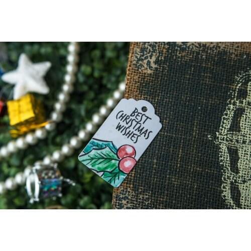 200 pcs 3.5x6.2cm paper label Greetings! candy favor tags New years gifts Label christmas tree Commodity label Child gift