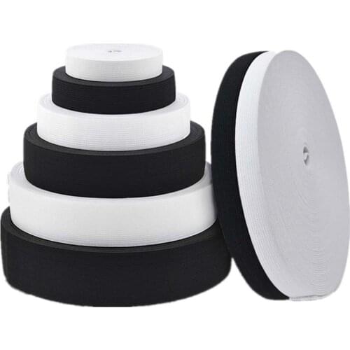 4Meter 1.5cm-5cm White Black Elastic Band Spandex Belt Trim Sewing/Rubber Ribbon Clothes Nylon Cord for Shorts Skirt Trousers