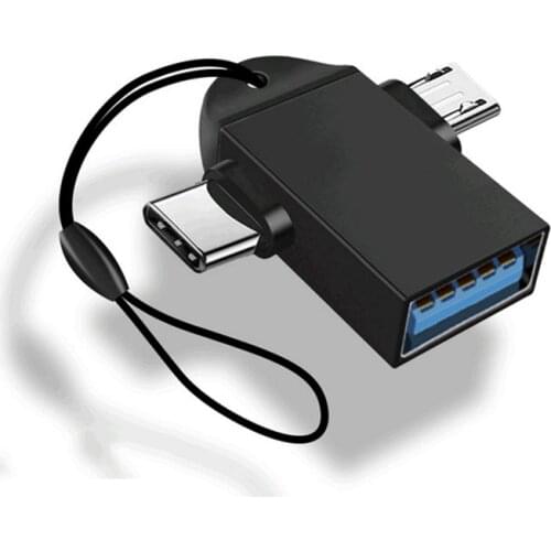 For Android Type-C 2-in-1 OTG Adapter Otg Type C Cable For Xiaomi Tablet Hard Disk Drive Flash Disk USB Mouse Converters