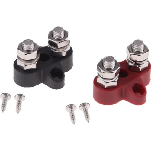 Auto & Marine 48V Heavy Duty Power Positive Distribution Studs Bus Bar Terminal Block