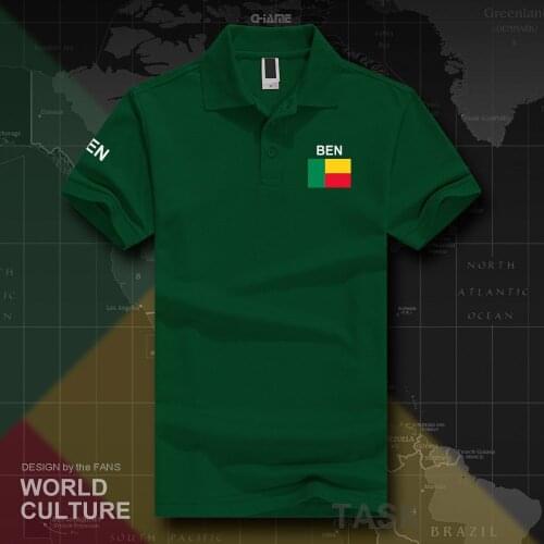 Benin Beninese polo shirts men short sleeve white brands printed for country 2017 cotton nation team flag new BEN BJ Dahomey