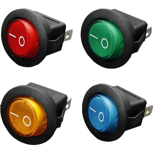 12V 16A LED Bipolar Rocker Switch ON / OFF SPST for Auto Moto Boat CNIM Hot