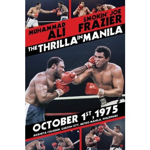 More style Great Boxing History Champions MuhammadAli Art Print Silk Poster Home Wall Decor 24x36inch