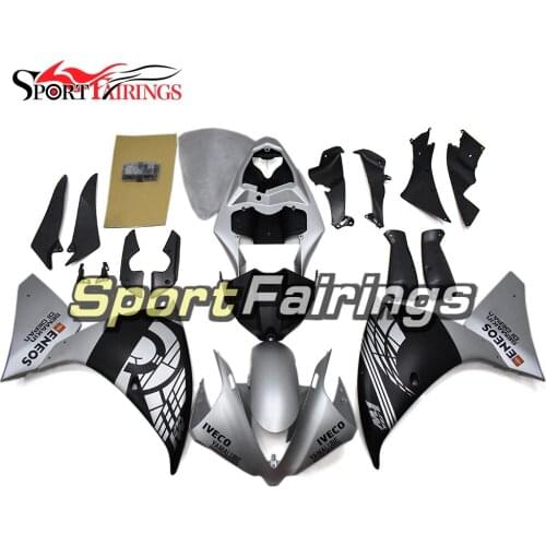 New Bodywork For Yamaha YZF1000 R1 12 13 14 YZF-R1 2012 2013 2014 ABS Motorcycle Fairing Kit ABS Bodywork - Matte Silver Black