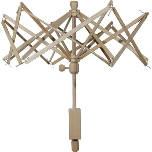 Wooden Umbrella Swift Yarn Thread Fiber String Wool Winder Holder Hand Knitting Craft Tools For Patchwork DIY Accessories