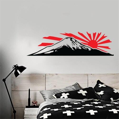 Mountain Fuji Wall Sticker For Living Room Door Bedroom Kitchen Decal Art Zen Japan Home Decor Revocable Vinyl Mural ph791