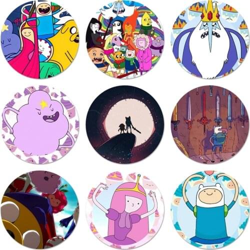 Adventure Time Badge Brooch Pin Accessories For Clothes Backpack Decoration gift 58mm
